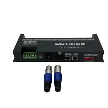 DMX 512 RGB 30 ערוצים LED הרצועה בקר DMX מפענח דימר DC9V-24V נהג 30CH DMX512 קבוע מפענח