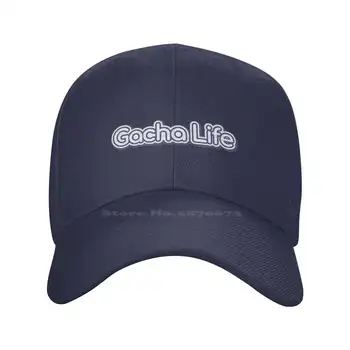 Gacha החיים לוגו מודפס גרפי מותג לוגו באיכות גבוהה ג ' ינס כובע סרוג כובע כובע בייסבול