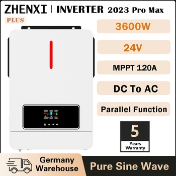 ZHENXI 3600W רשת לקשור היברידי סולארי מהפך 28V 220V 500VDC MPPT 120A שמש בקר כפול Ouput פוטו מהפך