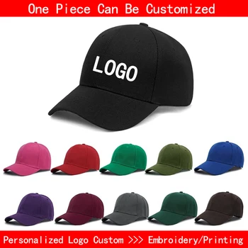 אישית, כובעי בייסבול כובע מותאם אישית לוגו של גברים כובע היפ הופ Snapback מתכוונן רקמה הדפסה DIY הלוגו של הקבוצה מעצבת כובעי בייסבול.