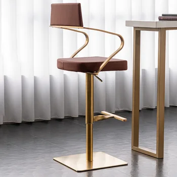 לופט סינגל עיצוב נורדי כסאות אוכל סלון גבוה יהירות האוכל כיסאות ארגונומיים Silla Comedor ריהוט איטלקי YX50DC
