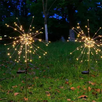 קישוט הגן הסולארי גן אורות דקורטיביים מחרוזת אגדות תאורה עמיד למים גן הביתה הדשא Solor אור קישוט הבית